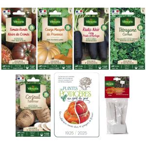 Kit semis de légumes anciens + 12 étiquettes de marquage offertes